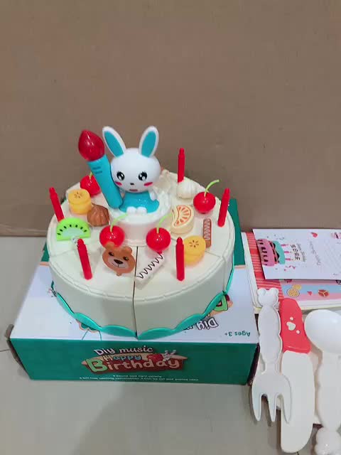 Mainan Kue Ulang Tahun Tiup lilin happy birthday