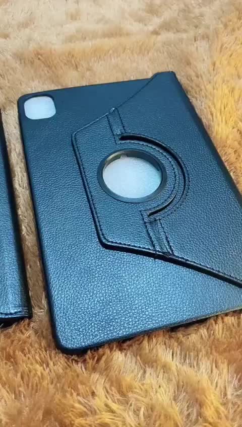 FLIP COVER ROTARY POLOS BISA PUTAR COMPATIBLE FOR REDMI PAD 10,6” 2022/PAD PRO 12,1”/P0CO PAD 12.1”/REDMI PAD SE 11” 2023/MI PAD 6/7/7 PRO  SARUNG ROTARI MOTIF LEATHER Cases