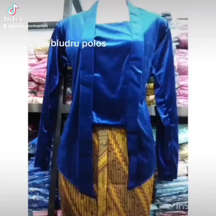 kebaya bludru kutubaru domas polos
