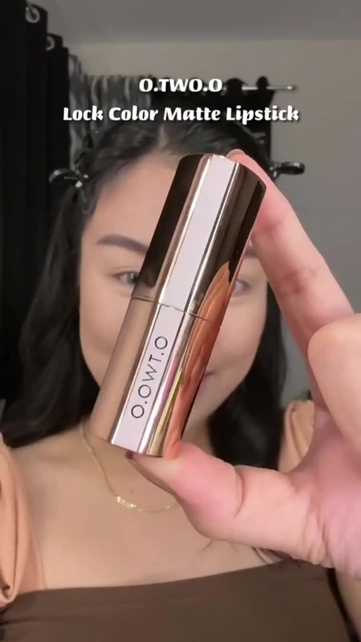 O.TWO.O Lipstik Superstay Lip Tint Soft Matte Nude Shock Tahan Lama (Perlu Tunggu Kering) Warna Kunci Tekstur Kabut Beludru Tahan Air 24JAM Riasan Bibir Berdampak Tinggi
