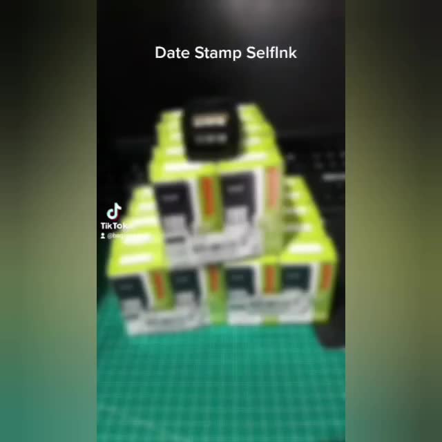 Stempel Tanggal Otomatis Self Ink Trodat 4810 Plastik Hitam Merah Biru Ungu Hijau Kertas