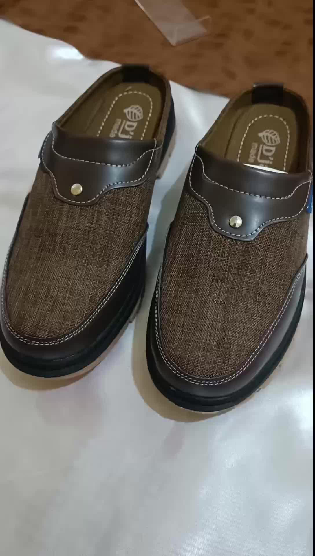 AX3 SELOP NON SLIP JG-01 SEPATU SELOP MODERN SELOP KEKINIAN SEPATU SELOP SELOP COWOK SELOP AX3 selop murah Shoes Karet Pria antiselip eu:46 mules men