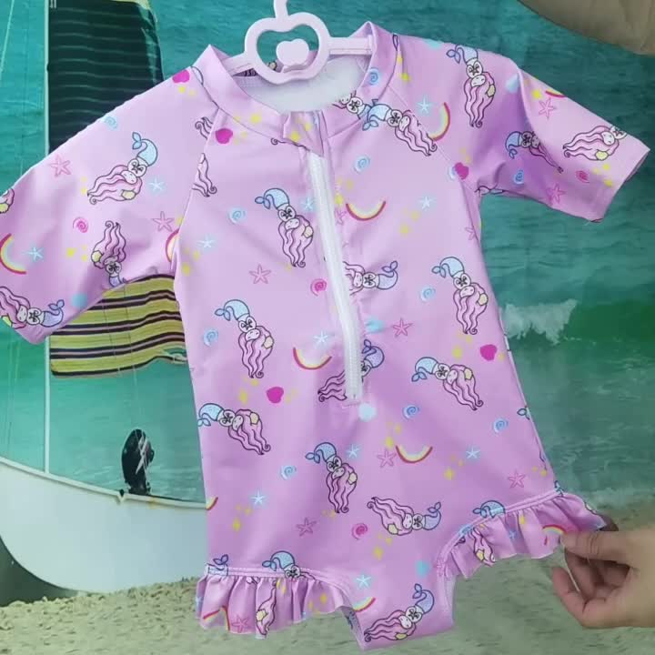 baju renang anak perempuan Cowok Nyaman Berpori Bayi Baru lahir Bayi Lengan