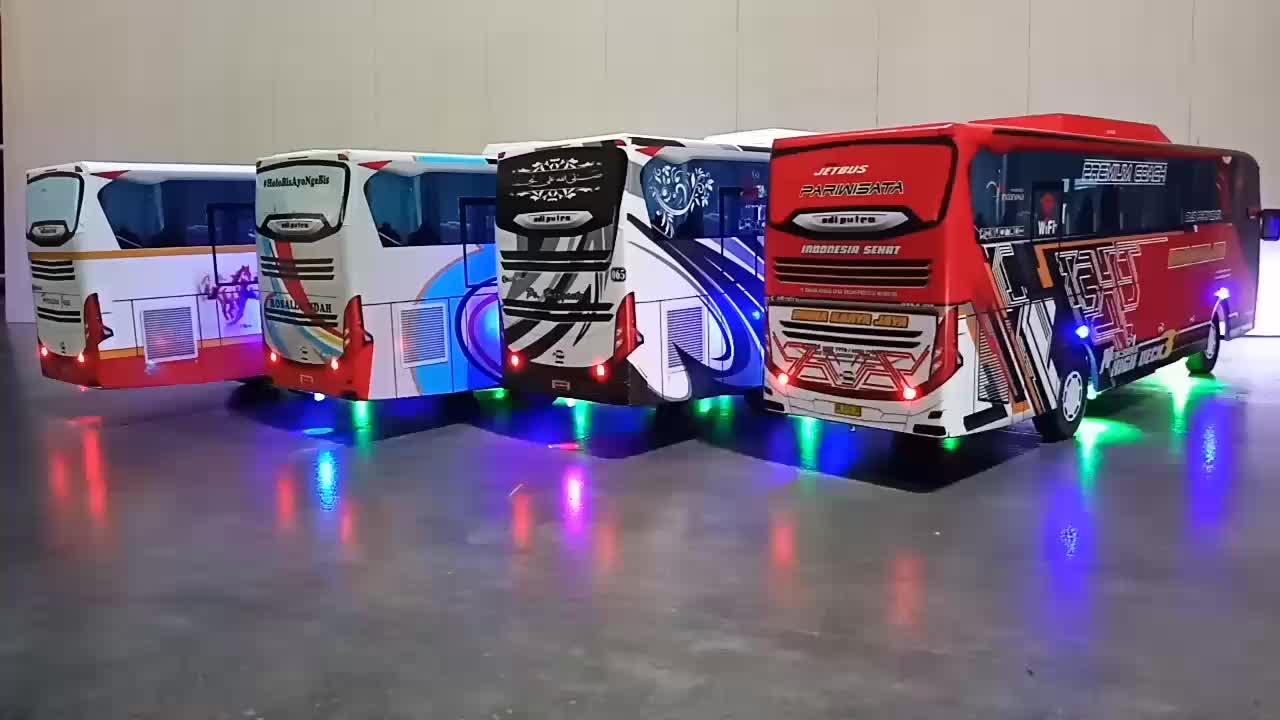 Miniatur bus RC remot control cas Po Haryanto  Paradise reborn