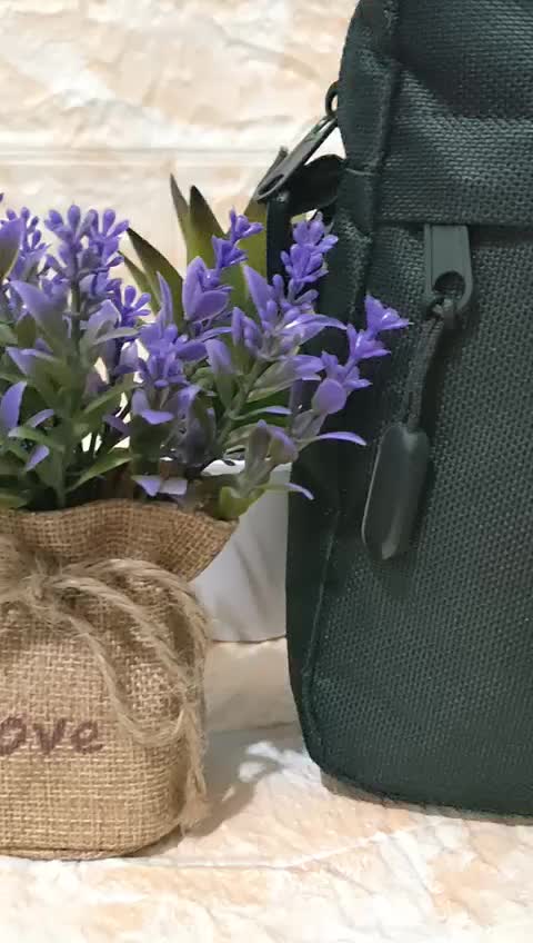 Tas Selempang Bahu Pria PEGE Simpel Casual Model Polos Hitam - PG 8945 slingbag