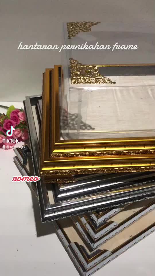 Kotak Hantaran Frame Fiber 1 Set Isi 3 Seserahan Pernikahan