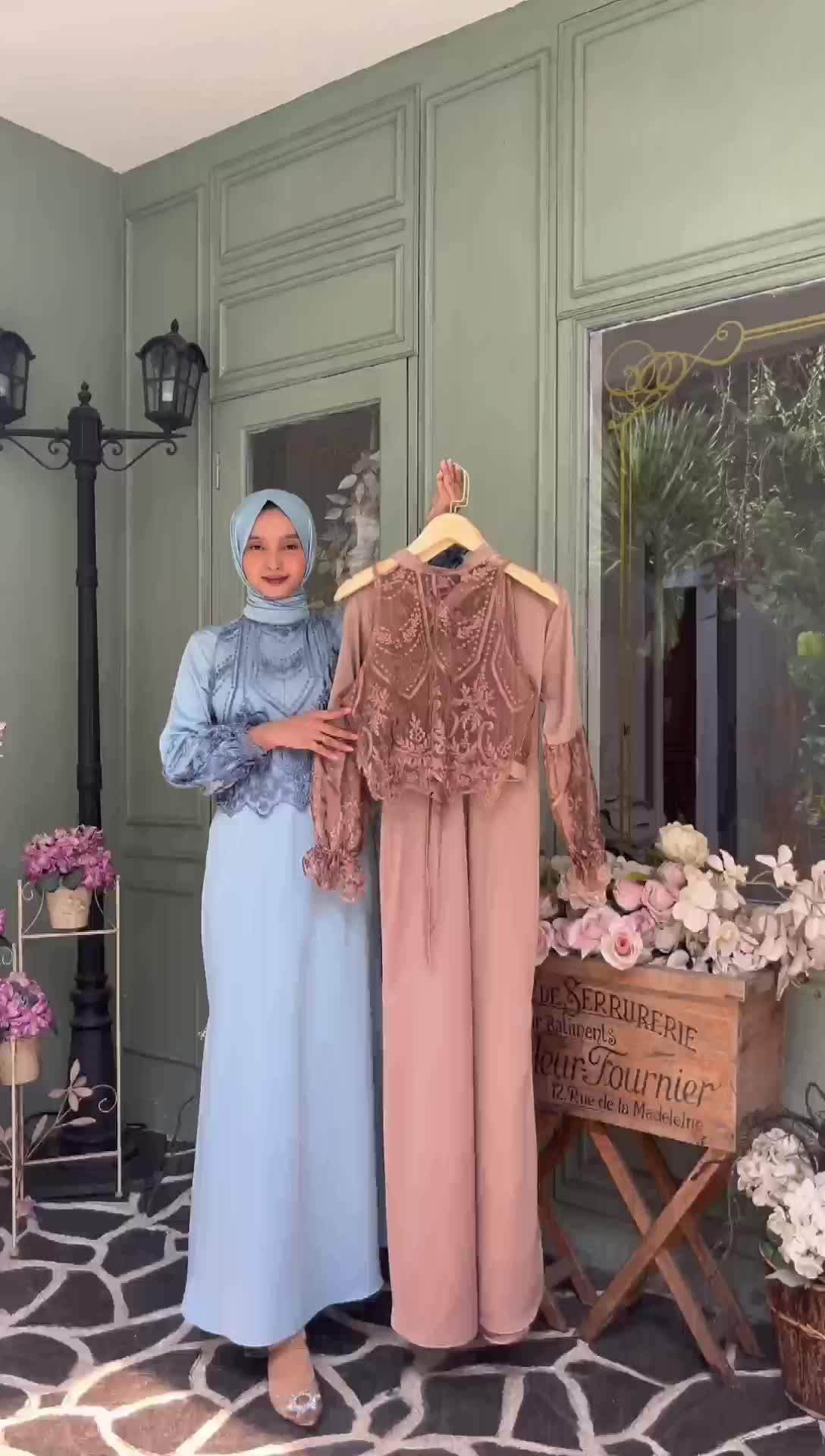 Jemma Dress Brukat Premium Seragam Lebaran Setelan Kondangan Wanita • simpel Fit Motif