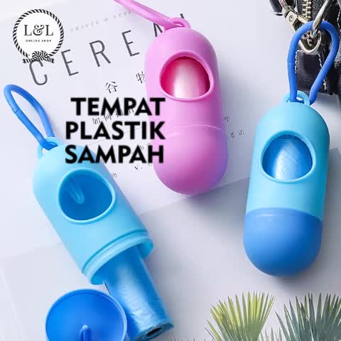Tempat Sampah Mini Kecil Dispenser Kantong Plastik Sampah Kotoran Hewan Tempat Kresek Bekas Popok