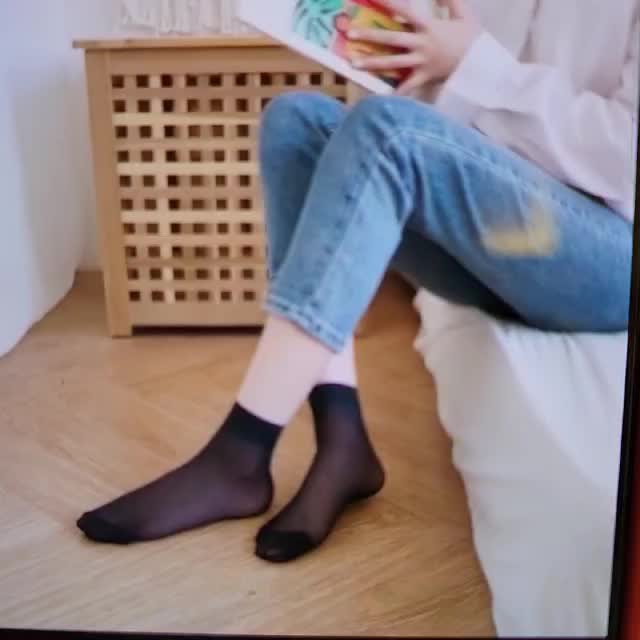 Kaos Kaki Stoking Tipis Cewek Kerja Semata Kaki Tipis Transparan Adem / Stoking Wanita Pendek Tipis Transparan