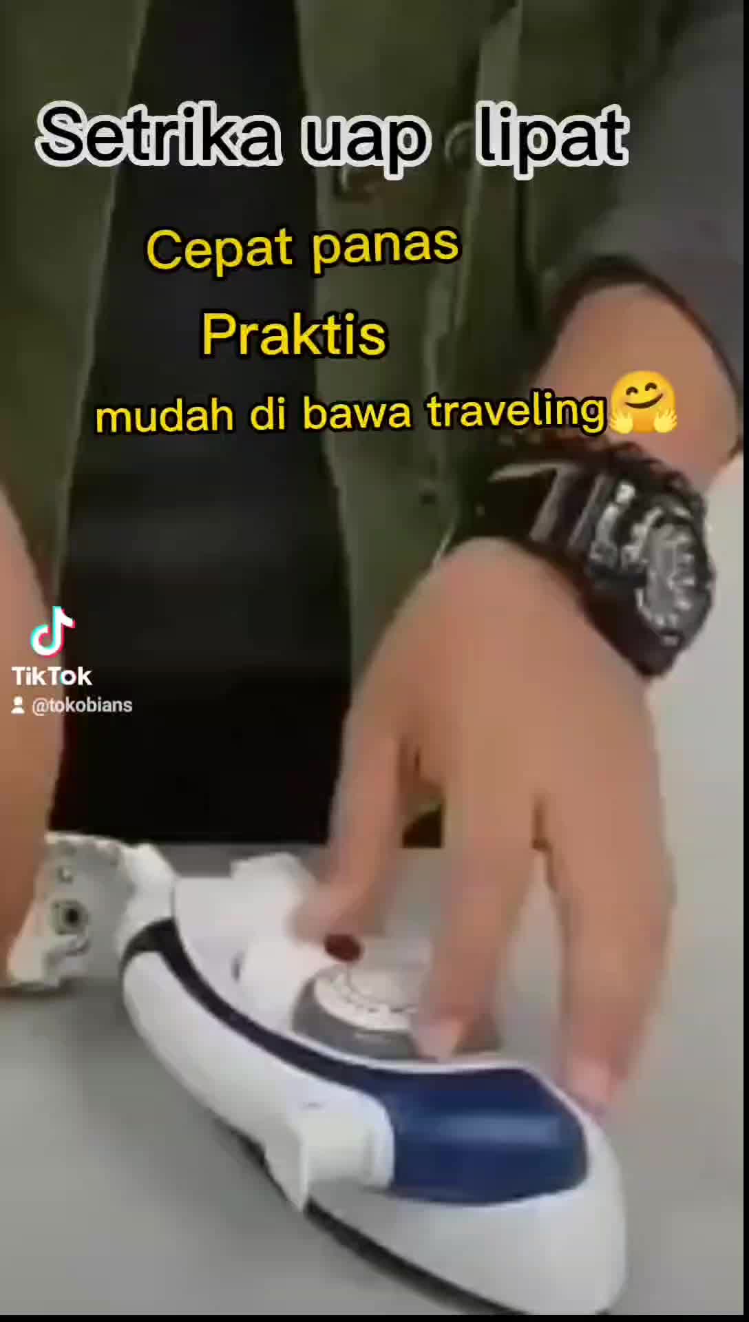 SETRIKA MINI UAP IRON LIPAT HETIAN SETRIKA TRAVEL STEAMER