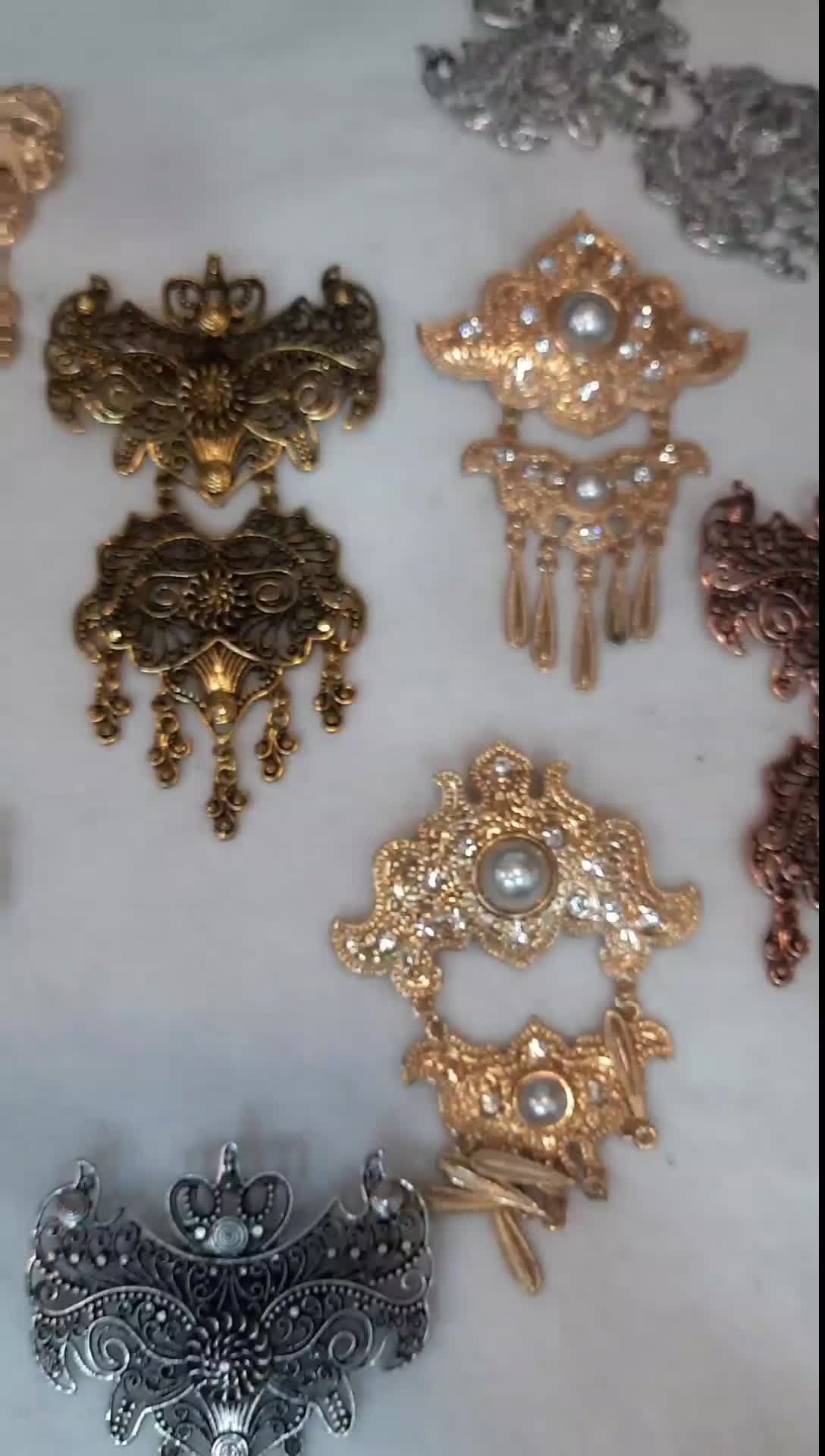 Bros susun 2/Bros kebaya 2 susun/Bros kebaya/Bros kutubaru/Bros etnik/Aksesoris Clips/Hiasan kebaya