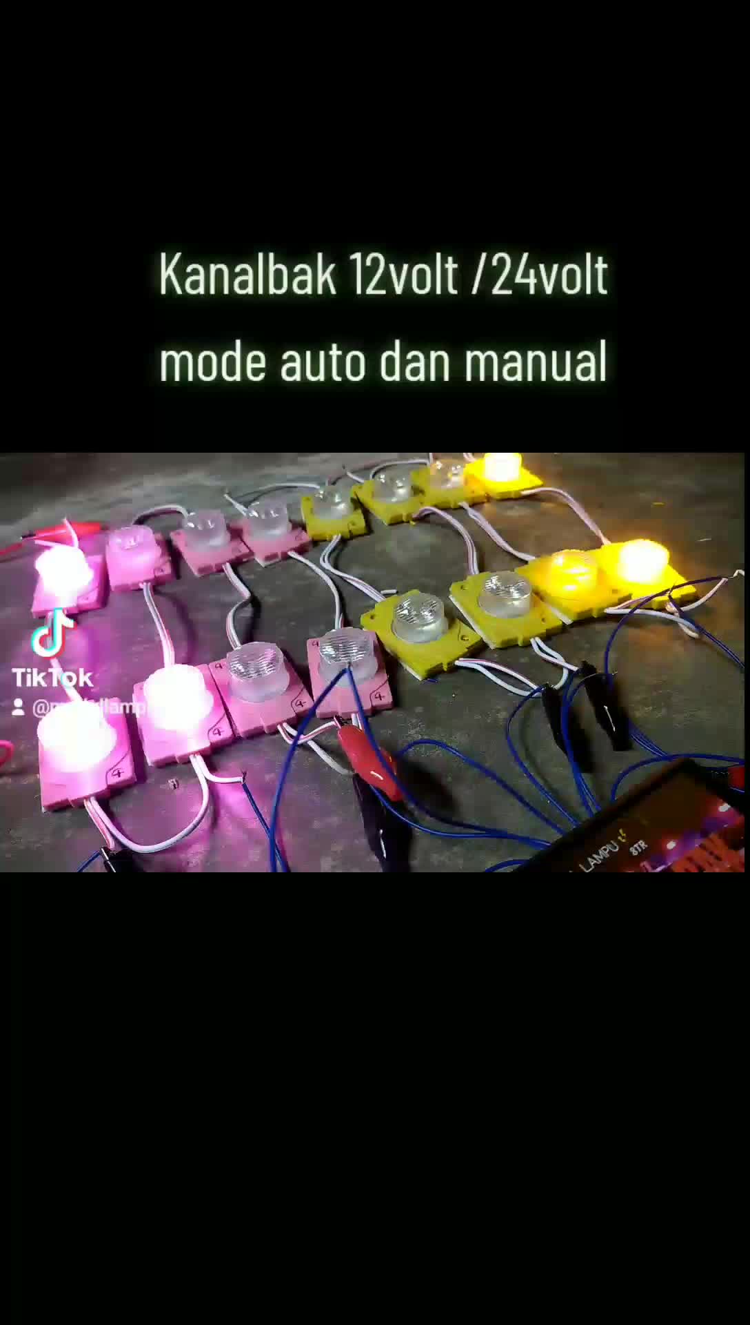 Set modul kanal bak / kolong 16 led 12v-24v