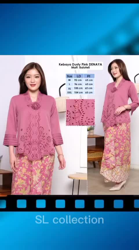 SL Collection - Atasan Kebaya Encim Modern Elegan Mewah Denaya Bahan Baloteli Premium Laser Cut Mewah Aneka Warna Kekinian | Pakaian  Wisuda Acara Pesta Kondangan Wanita Terbaru