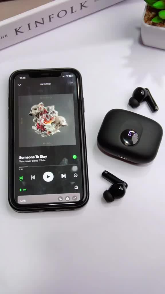 MINIBEST MB01 TWS ANC+ENC Earphone Headset Bluetooth 5.3+EDR True Wireless Headphones Whale Cavity Stereo Bass