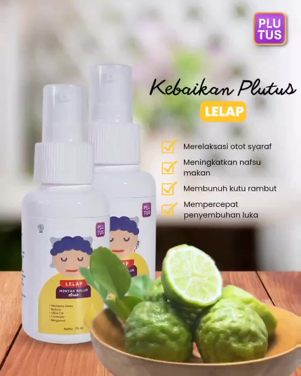 Minyak Pijat Anak Plutus Tidur jadi Lelap