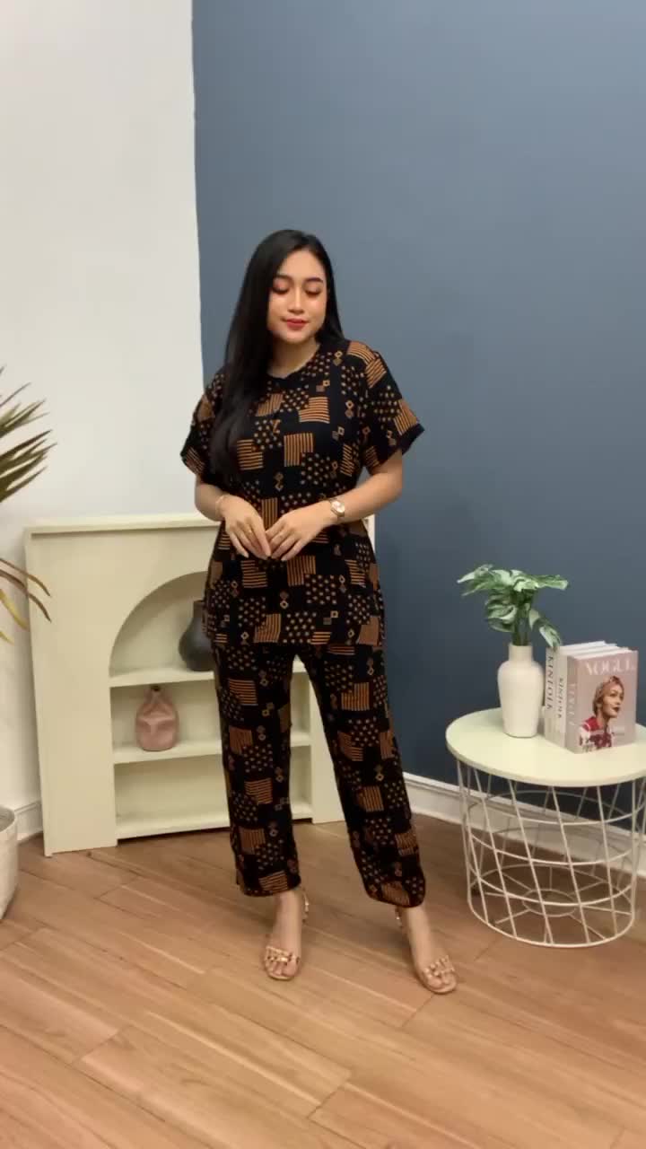 (Termurah Bisa Cod) SETELAN ONESET WILONA BUSUI KANCING DEPAN RAYON ADEM