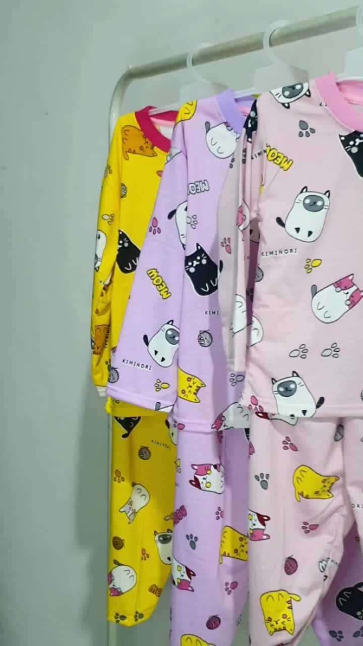 Kiminori KIMI.PP Setelan Baju Anak Perempuan Lengan Panjang Celana