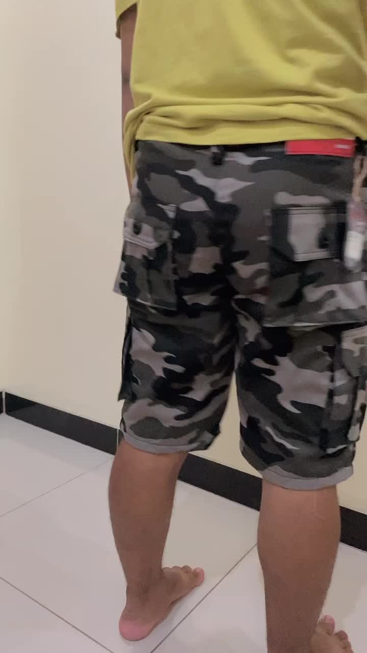Celana Pendek Loreng Cargo Premium Shorts Twill Tebal