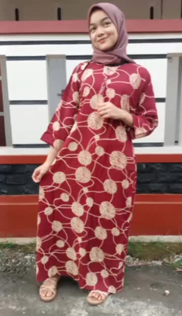 Paket 100 dapat 3pcs Daster Busui Lengan Panjang ld -+110 cm XL Manis Serat Kayu