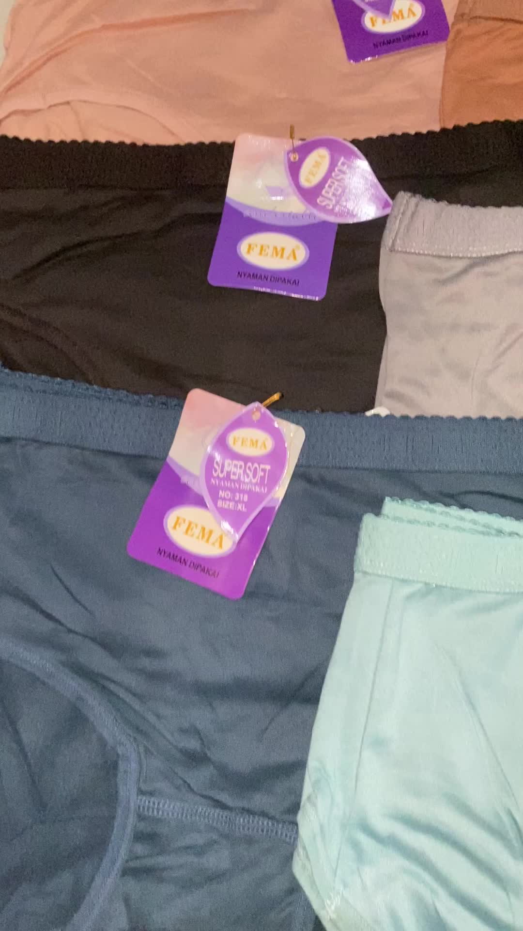paket celana dalam anti selip 6pcs // celana dalam dapat 6pcs uk L XL XXL Polos