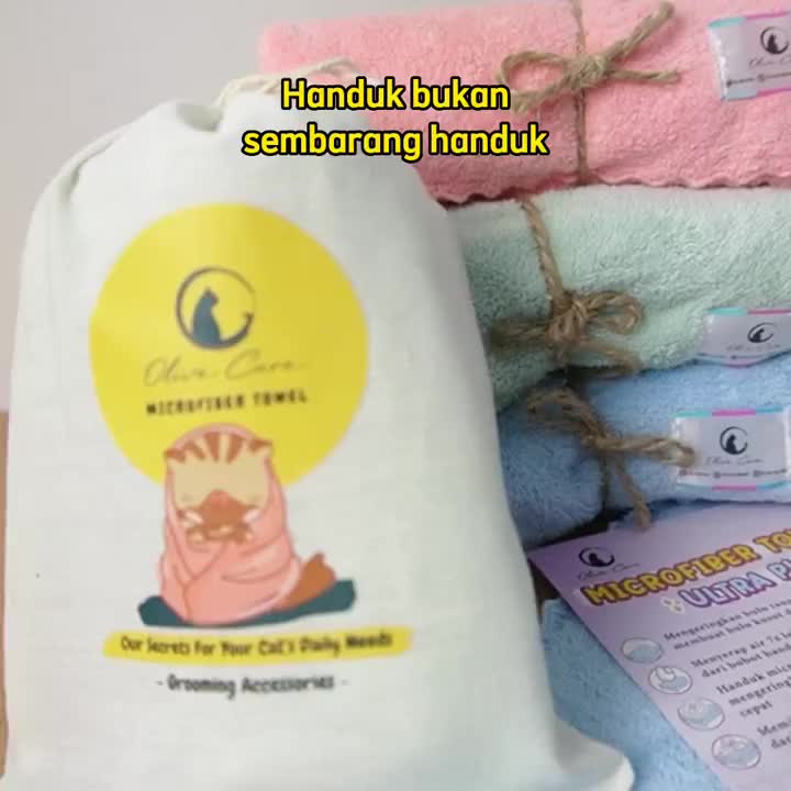 Olive Care Handuk Kucing & Anjing MICROFIBER TOWEL ULTRA PLUSH