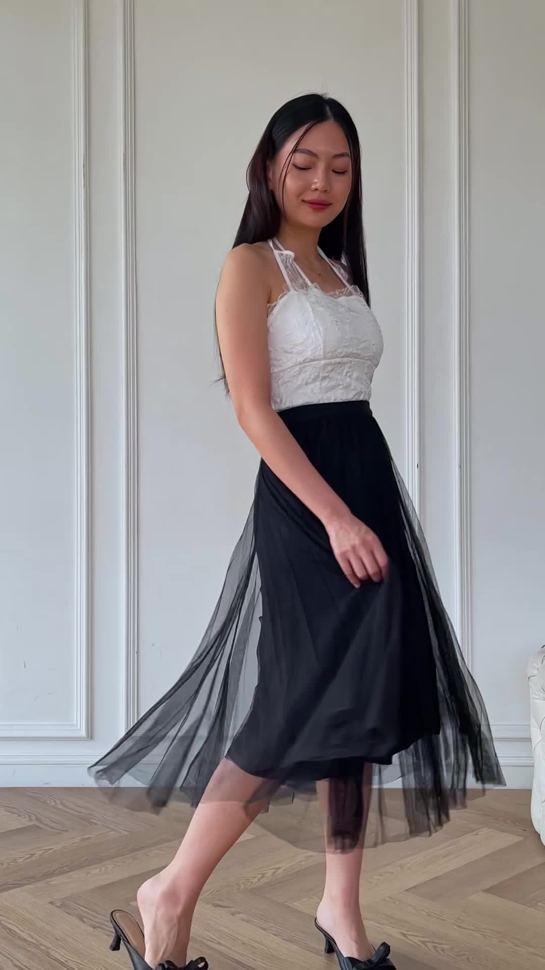 [YUKARI.IDN] 졸리 JOLIE SKIRT | Rok Tutu Tile Premium Wanita Panjang Flowy Korean