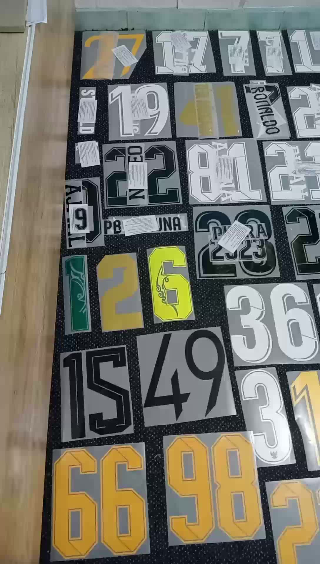 sablon setrika nama dan no punggung