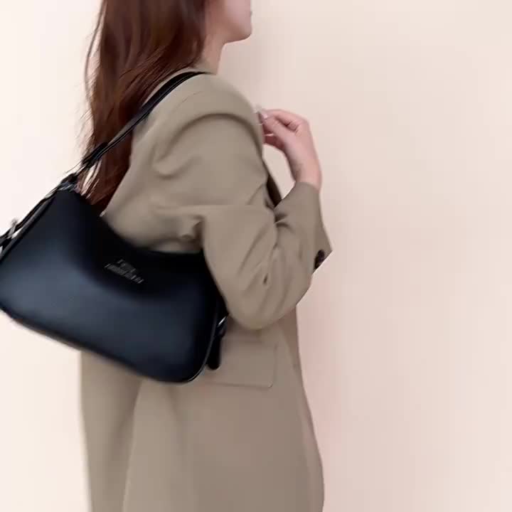 Tas kurir bahu wanita baru tas serbaguna mode retro Prancis sederhana