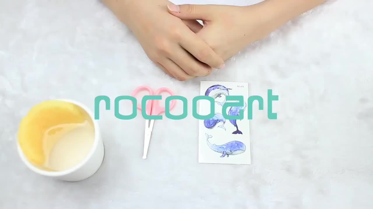 Tatto  Temporary Tubuh Tato temporer Mawar Hitam Tahan Air Punggung Tangan Motif Mawar Hitam Merah Kering Wanita Bunga