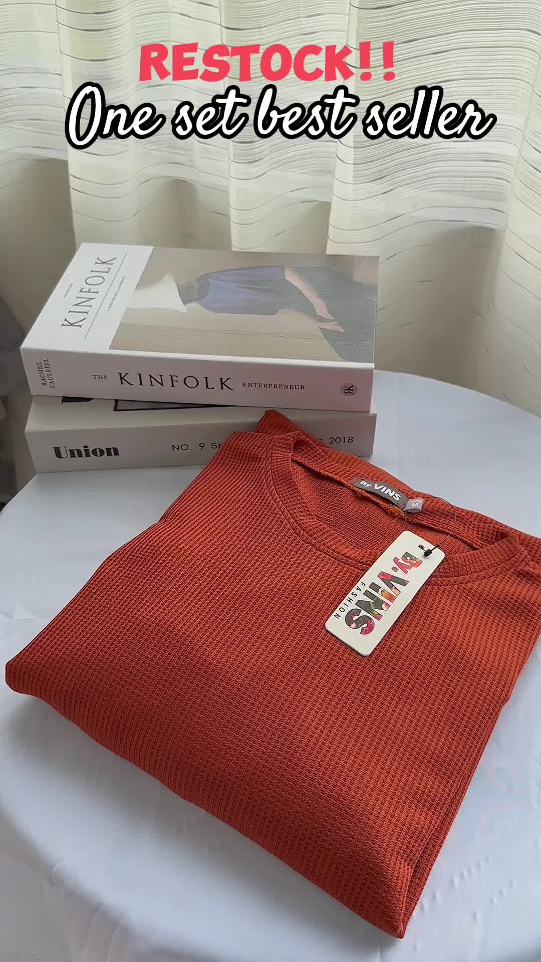 Bella Set II Baju One Set Waffle Knit Atasan dan Celana Setelan Wanita Twice Knit Premium