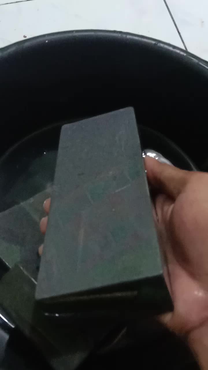 ASAHAN KANG AHMAD Batu Asah Asli Alam Grit 6000 ukuran 20x5x3cm Pisau Knife