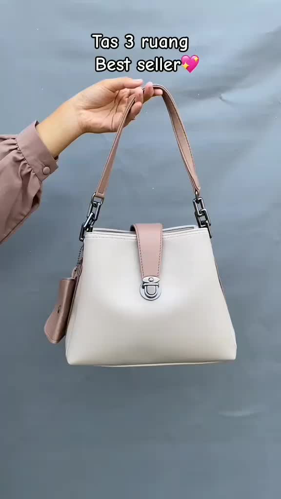 Tas Selempang Bahu Wanita April 3Ruang Free Dompet Polos - LimoLas Tasman