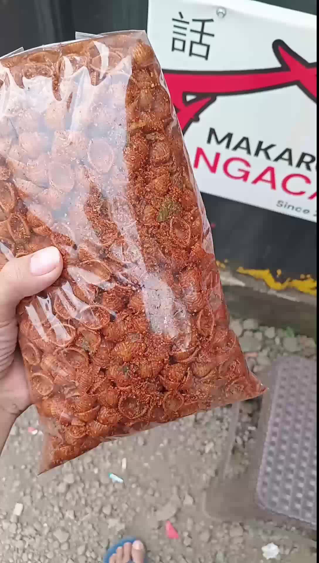 Makaroni Cangkang Kerang 1kg Snack Gandum Food Pedas Makanan Kering
