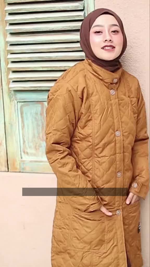 HIJACKET BELVA Jacket Wanita Muslimah Jaket Hijaber Parasut Panjang Outer