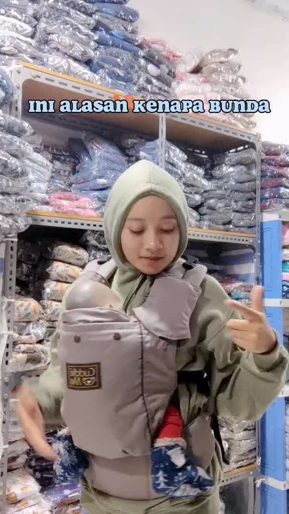 Cuddle me Lite carrier Polos Motif solid gendongan bayi depan SSC support M shape gendong hipseat Empuk