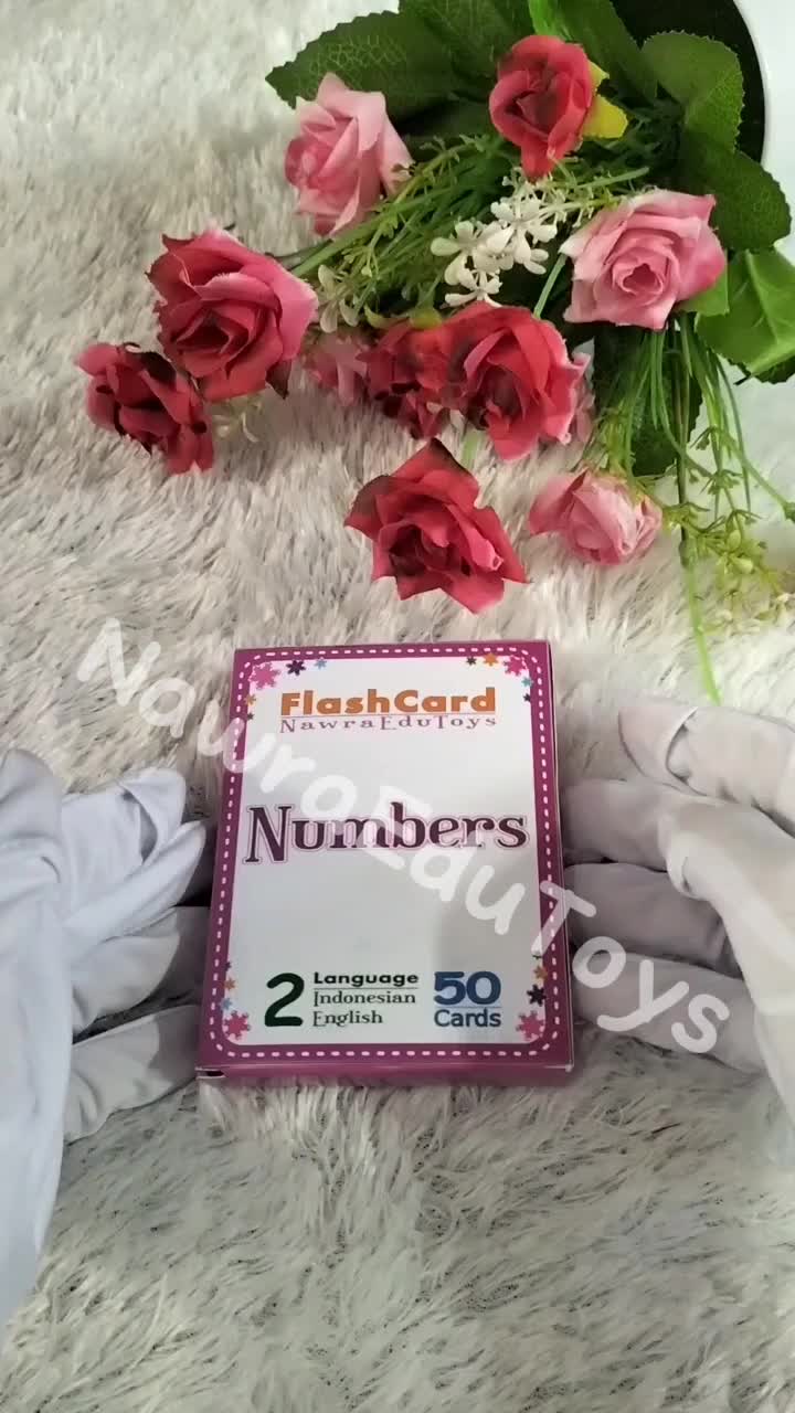 Flashcard ANGKA, Flash Card, Kartu Pintar Belajar