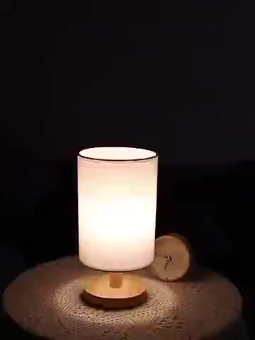 UPHOME Lampu Tidur LED NON-DIMMABLE TANPA REMOTE Vintage Gaya Jepang Kamar Kayu Usb