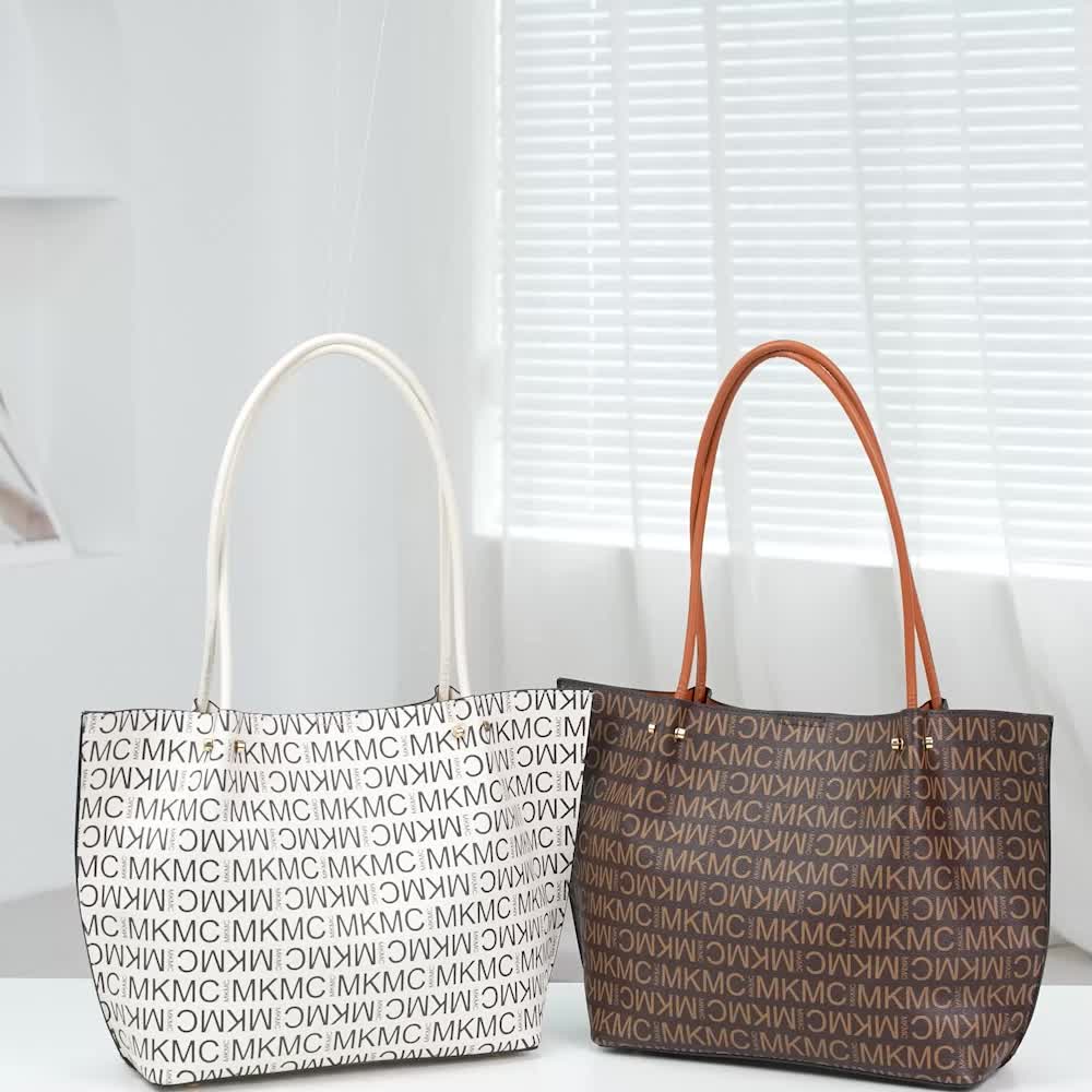 [SPECIAL LIVE] MKMC Tas Jinjing Wanita Tas Kulit Totebag Wanita Elegant Totebag Laptop Matte Sling Bag Zipper Desain Gold Style Sold On Tiktok Only