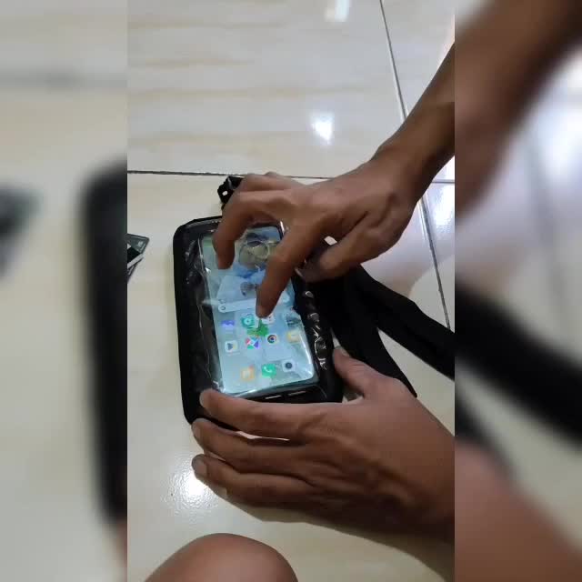 Tas Dompet Hp Kartu Dan Uang Selempang Hangging Gantung Lehet Transparan Pria Wanita