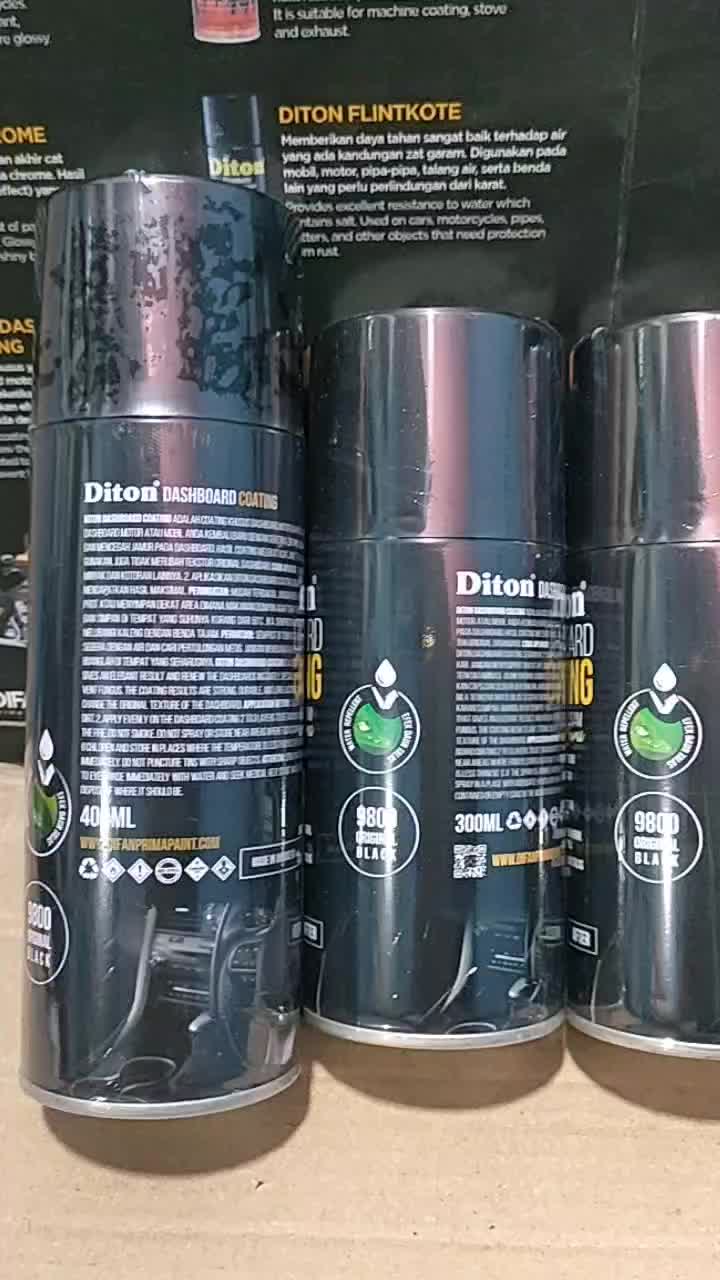 DITON DASHBOARD COATING 9800 Original Black Hitam Pilok Pilox Cat Semprot Diton Ready UK 400ml 300ml