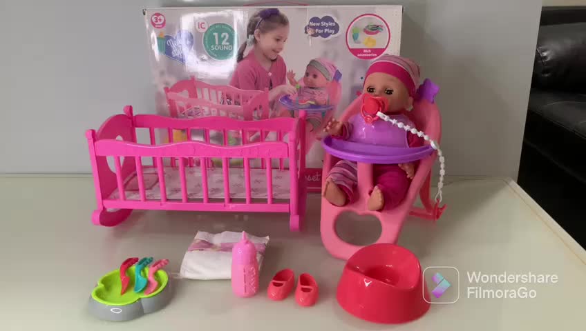 BONEKA BISA MINUM DAN BISA PIPIS, BANYAK SUARANYA, LENGKAP DENGAN BOX BABY DAN BANYAK ACCESORIES YANG LAINNYA   Dolls