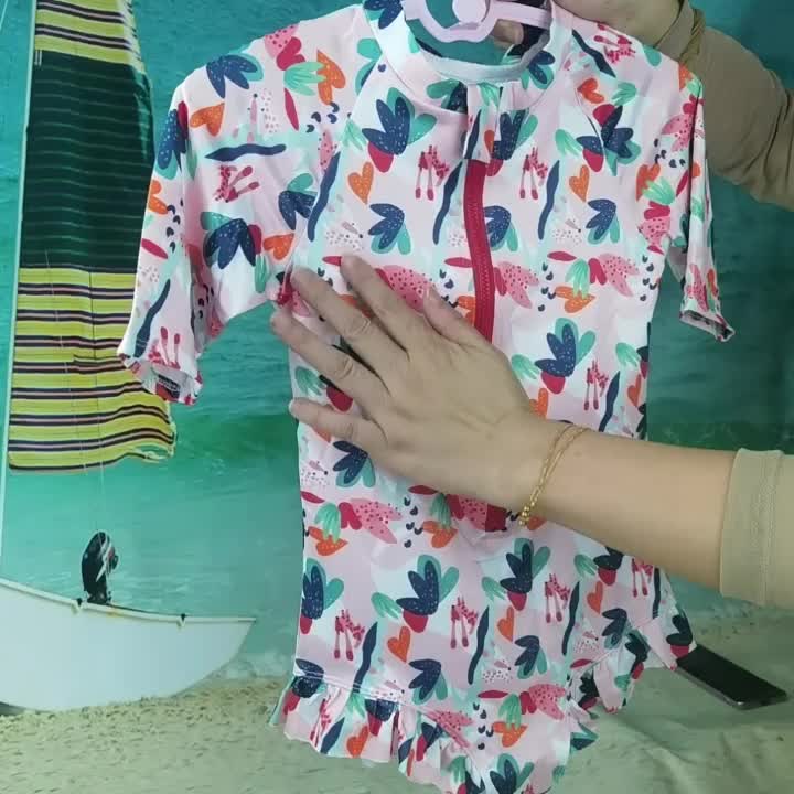 baju renang anak perempuan 2 tahun Lengan Bayi Baru lahir Cewek Cowok Katun Nyaman Berpori
