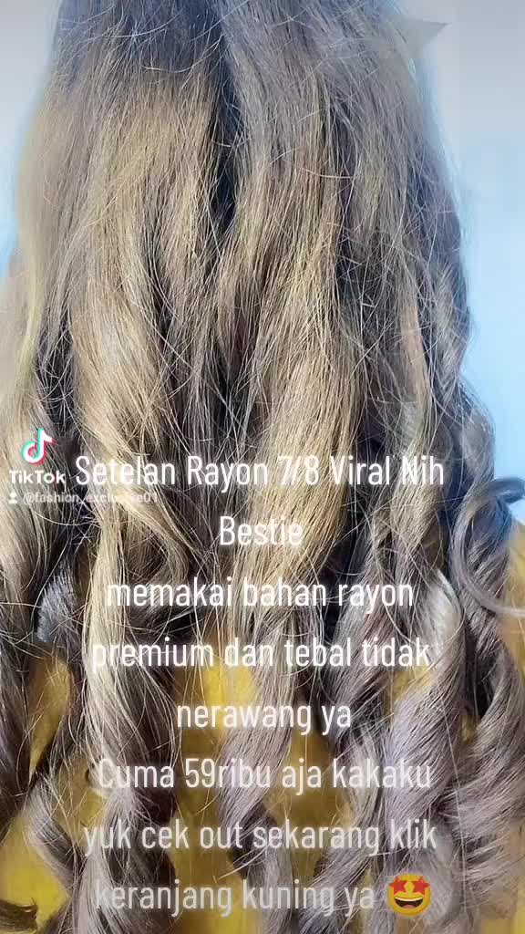 Setelan Rayon Twill 7/8 kancing 3 Aktif Busui Friendly one set katun Rayon twill Polos