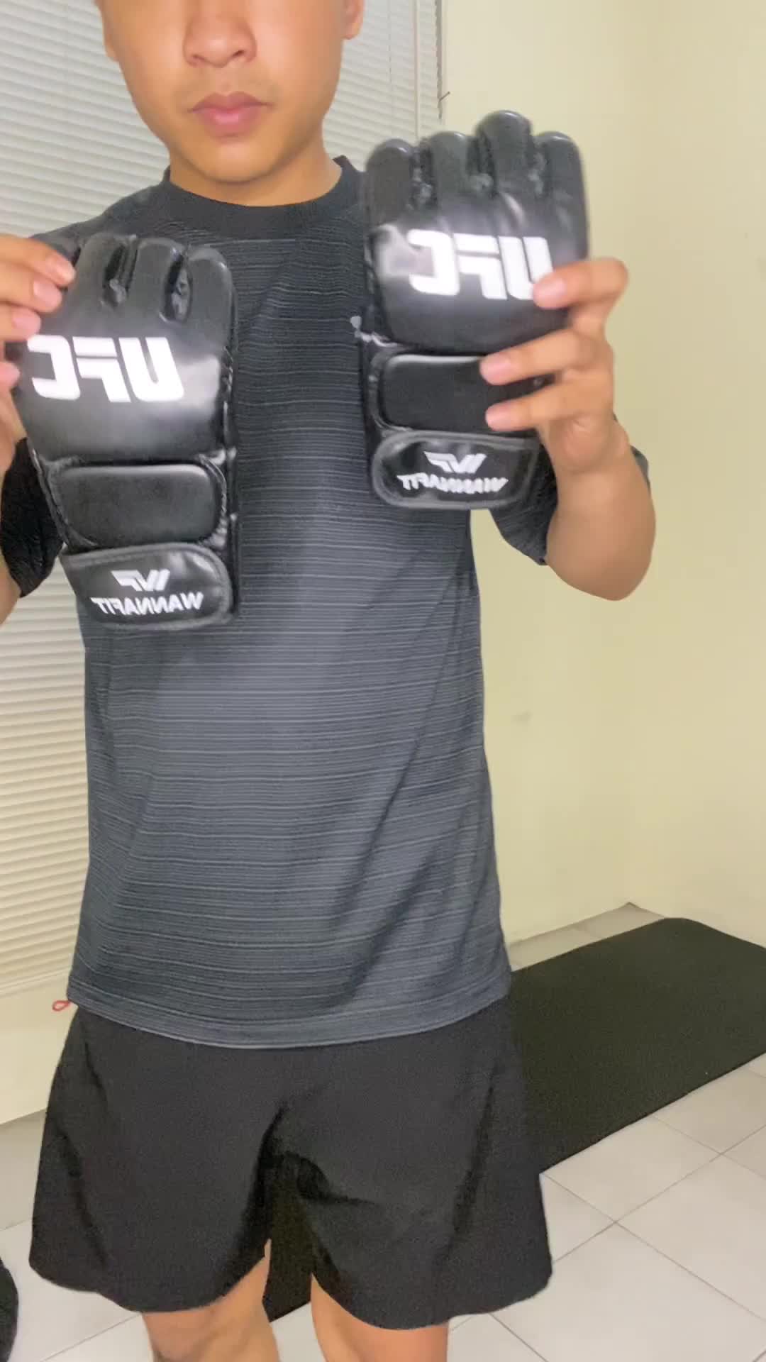 WANNAFIT Sarung Tinju MMA | Boxing Gloves Muay Thai Taekwondo | Peralatan Tinju & Bela Diri