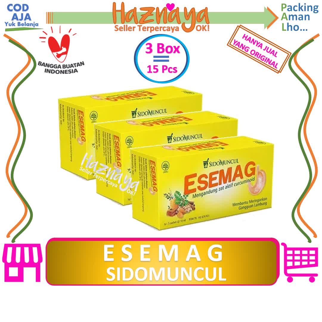 3 BOX ESEMAG - MEREDAKAN SAKIT MAAG BISA COD