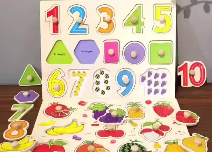 Puzzle Knob V1 Wooden Puzzle Kayu Puzzle Anak Mainan Kayu Puzzle Angka Mainan Puzzle Edukasi Anak
