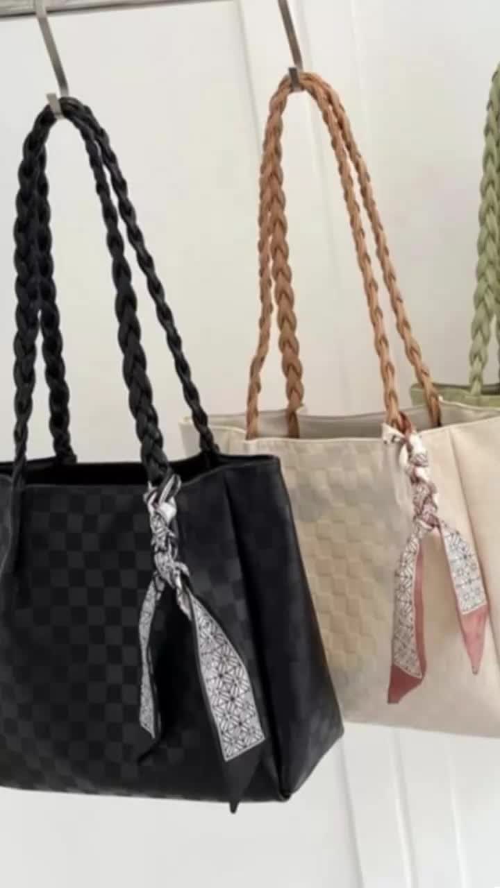 Tote bag wanita Tas Bahu kuliah kerja liburan elegan Korea Kekinian