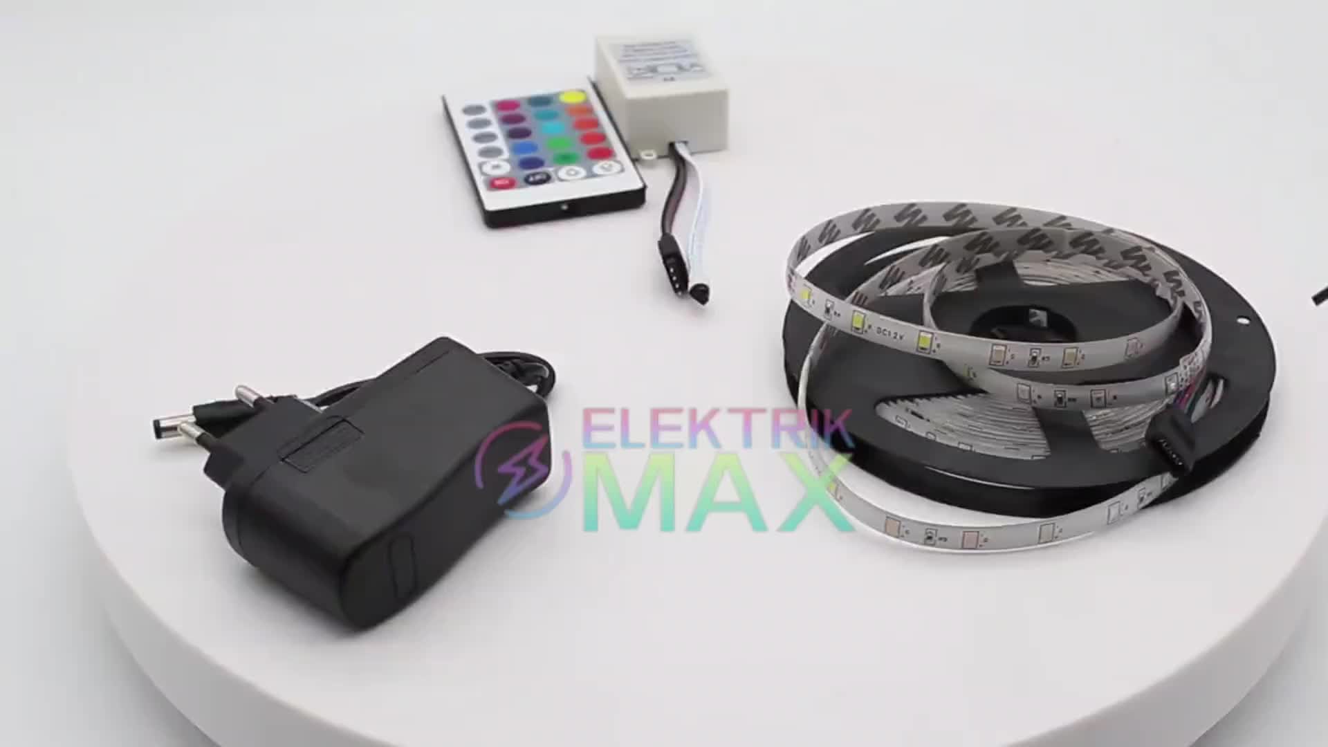 [MAX] Lampu LED Strip 2835 RGB 5 Meter / Strip LED Komplit Adaptor Remote Warna Warni / WATERPROOF IP65 Biru Hijau/HLS-6005