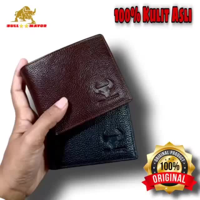 Dompet pria lipat kulit asli termurah bull mayor