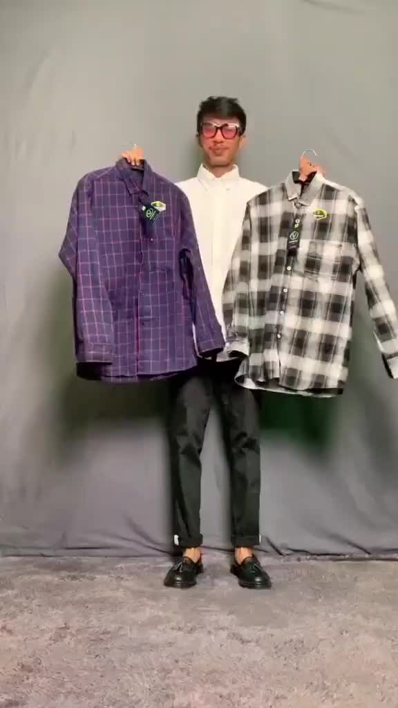Kemeja flanel kotak cowok cewek premium lengan panjang terbaru dan terlaris Keren Pria Kain Katun